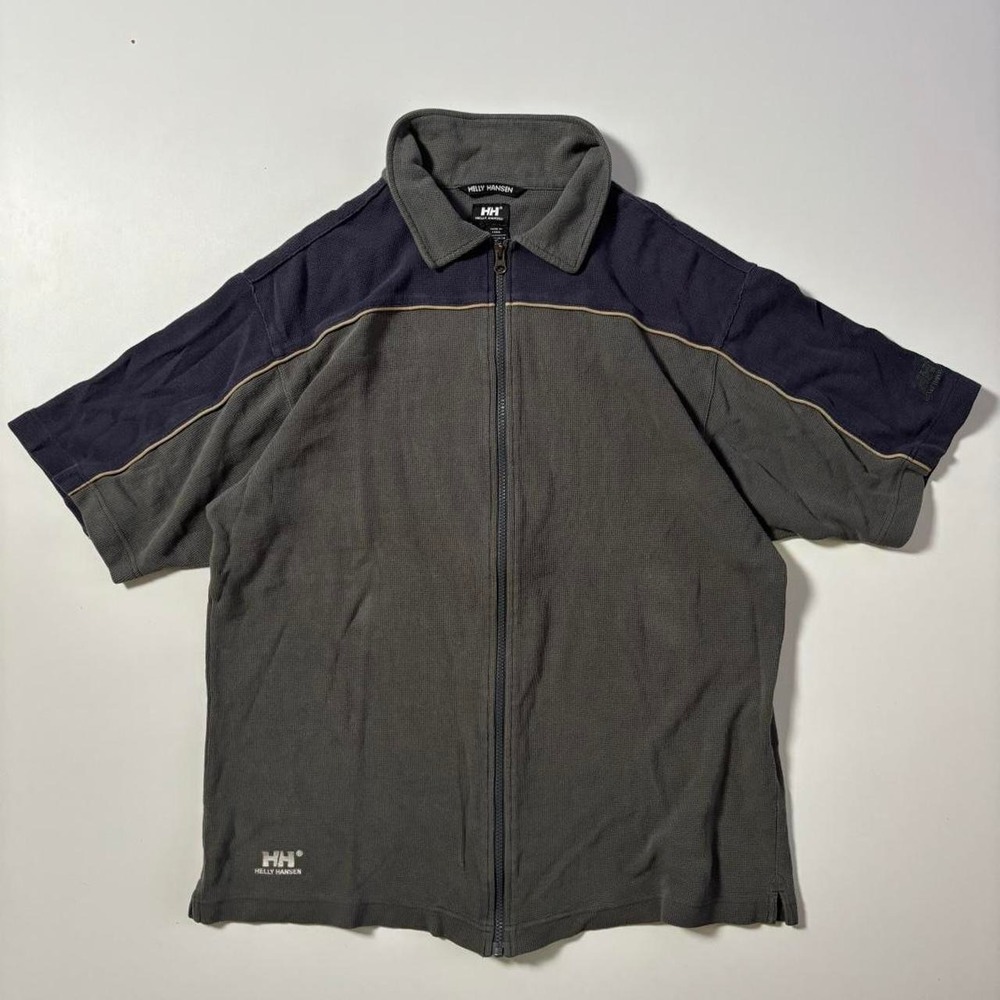Grey Helly Hansen Short Sleeve Full Zip Thermal Jacket - L